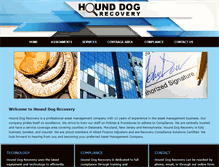 Tablet Screenshot of hounddogrecovery.com